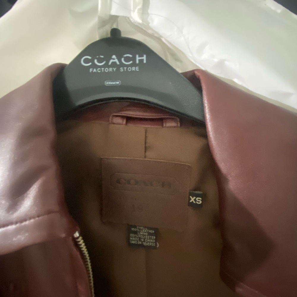 Coach leather jacket - Picture 2 of 8